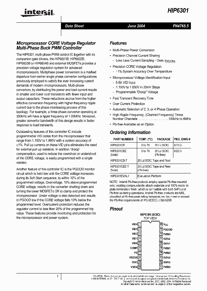 HIP6301_1897343.PDF Datasheet