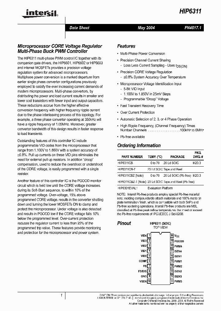 HIP6311_1897347.PDF Datasheet