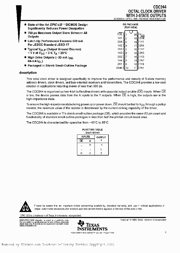 CDC244DBLE_1704053.PDF Datasheet
