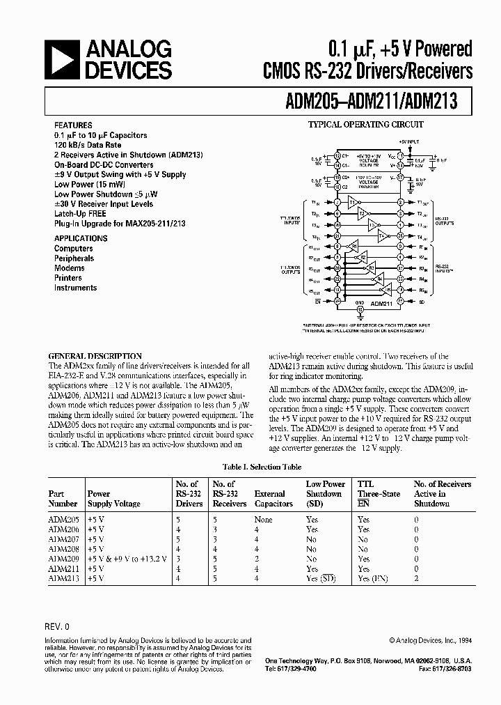 ADM205-ADM211_1720995.PDF Datasheet