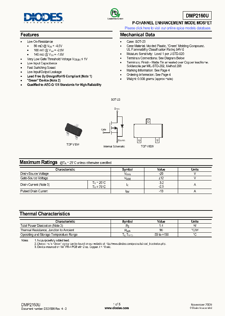 DMP2160U-7_1765591.PDF Datasheet