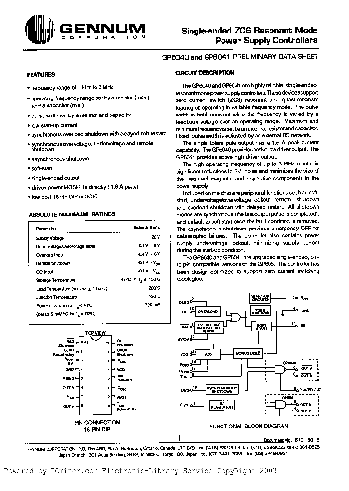 GP6041-CKC_1781585.PDF Datasheet