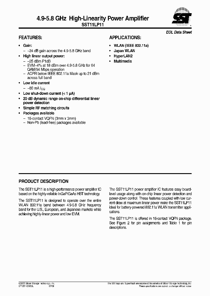 SST11LP11-QVCE_1784744.PDF Datasheet