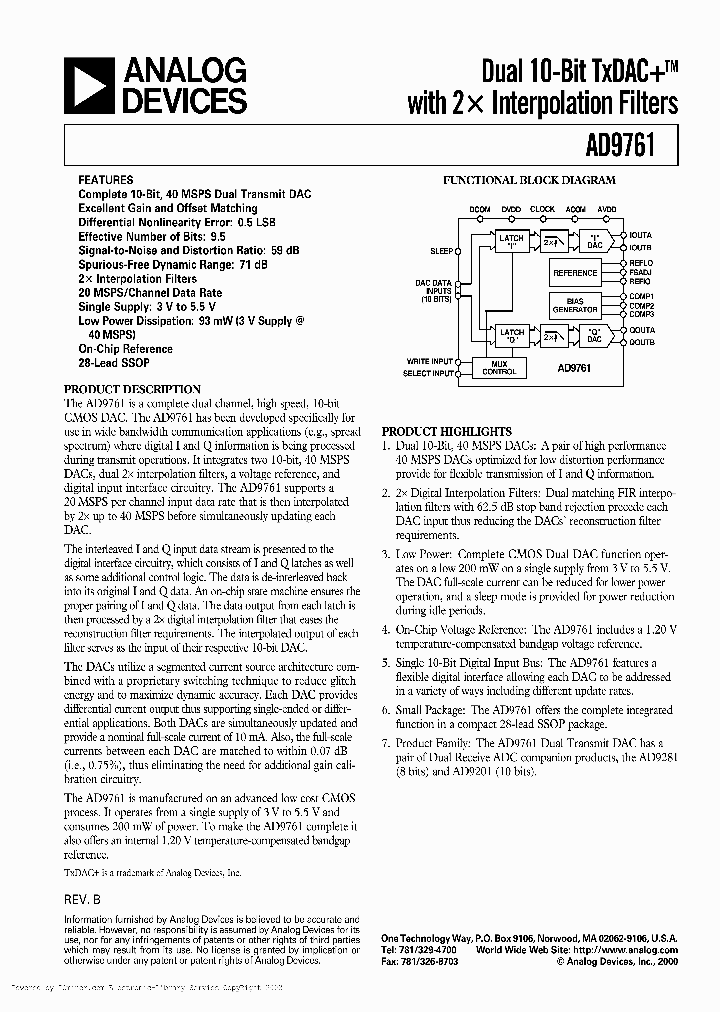 AD9761-ARS_1780831.PDF Datasheet