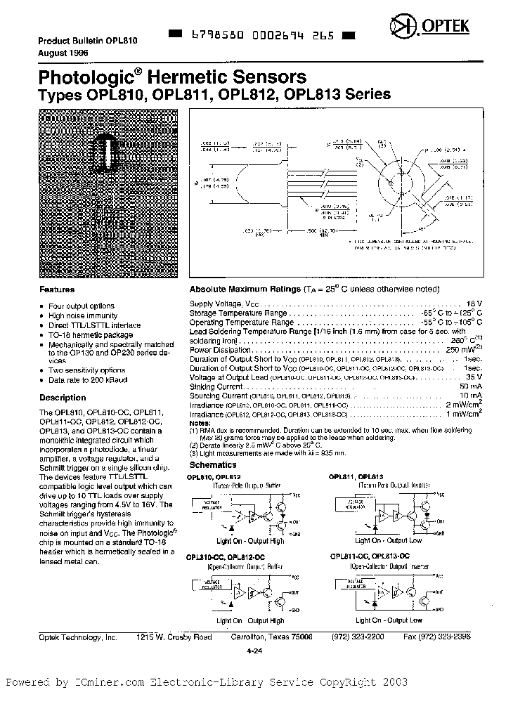 OPL810OC_1787411.PDF Datasheet