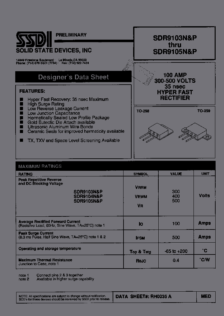 SDR9105N_1796054.PDF Datasheet