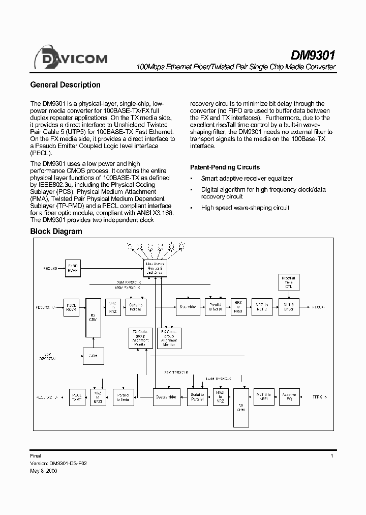 DM9301_1798397.PDF Datasheet