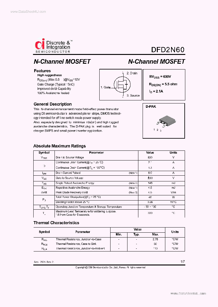 DFD1N60_1872659.PDF Datasheet