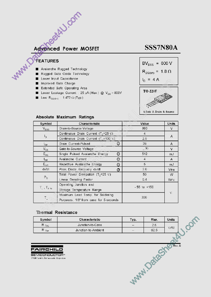 SSS7N80A_1875423.PDF Datasheet