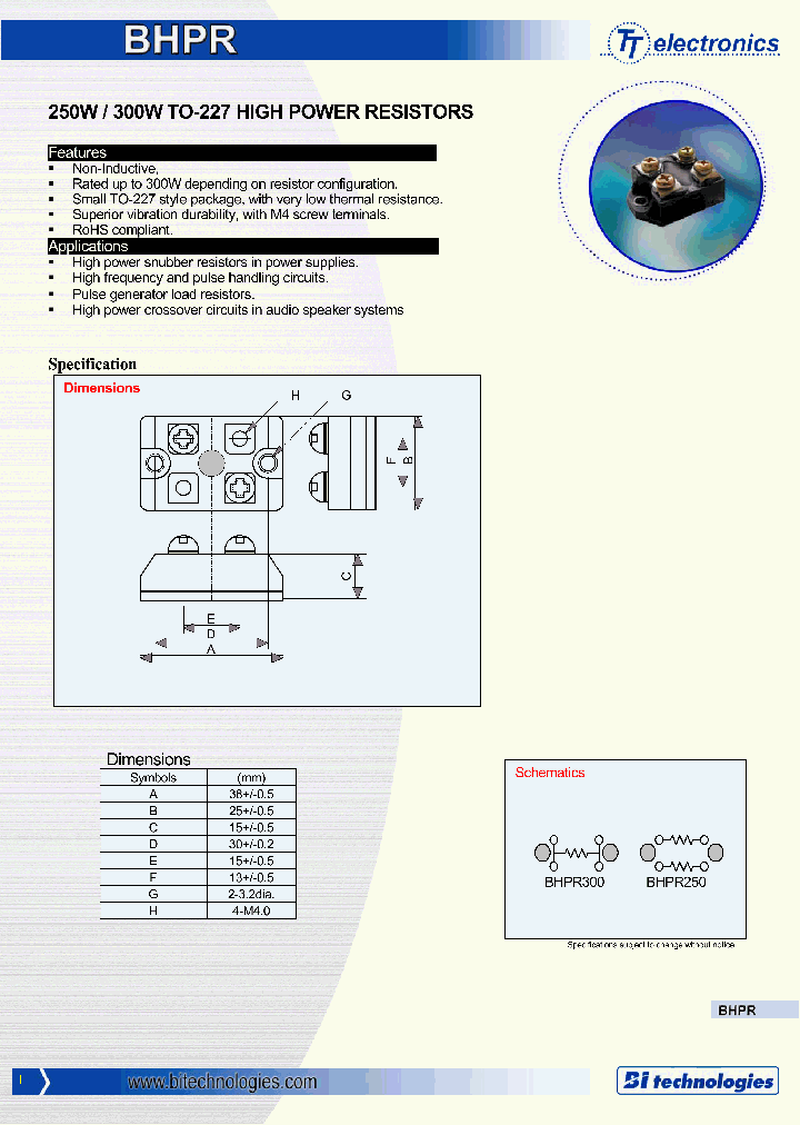 BHPR_1885069.PDF Datasheet