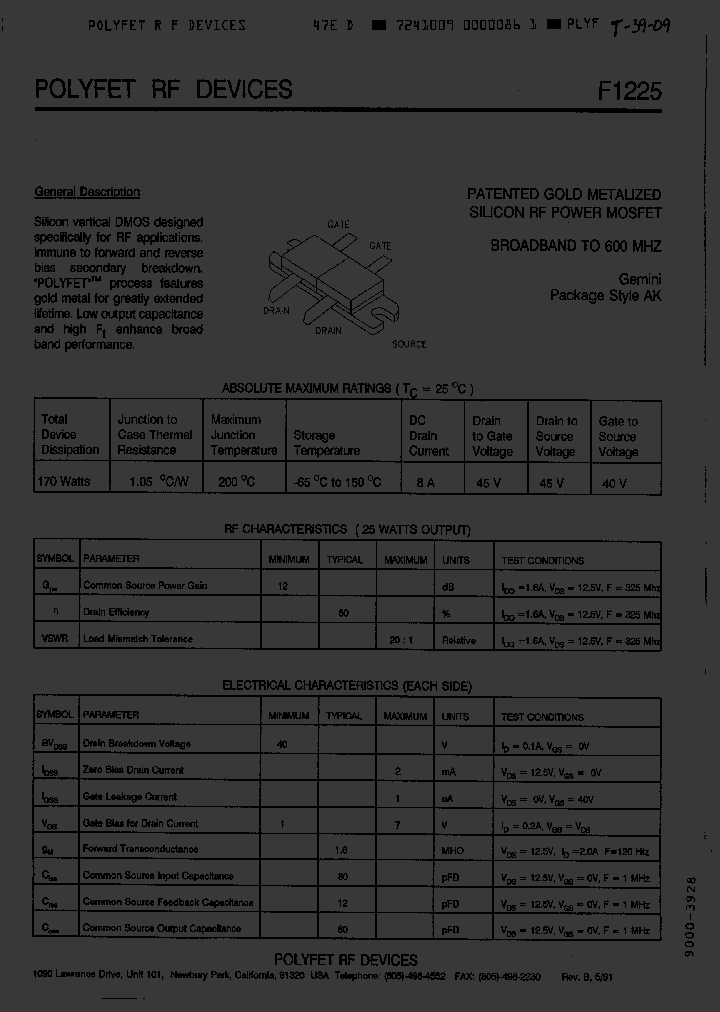F1225_1815841.PDF Datasheet
