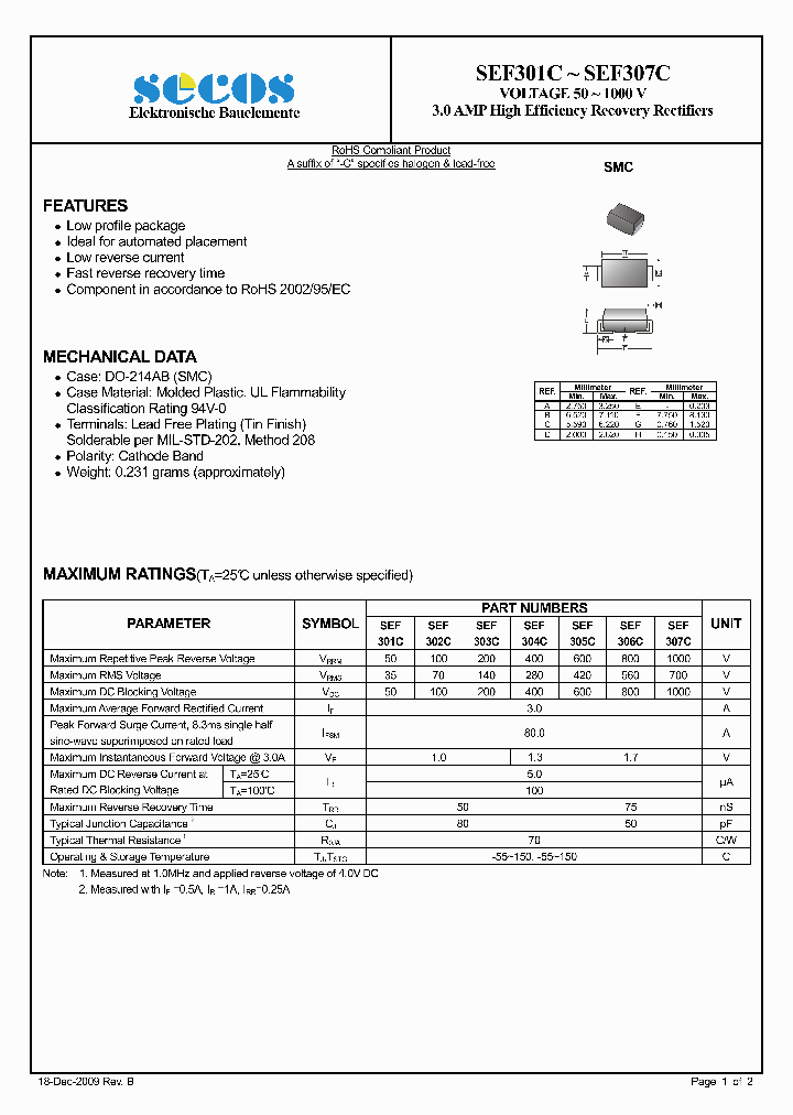 SEF301C_1919043.PDF Datasheet