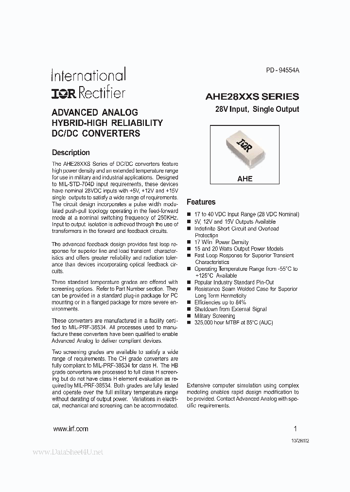 AHE2805S_1920371.PDF Datasheet