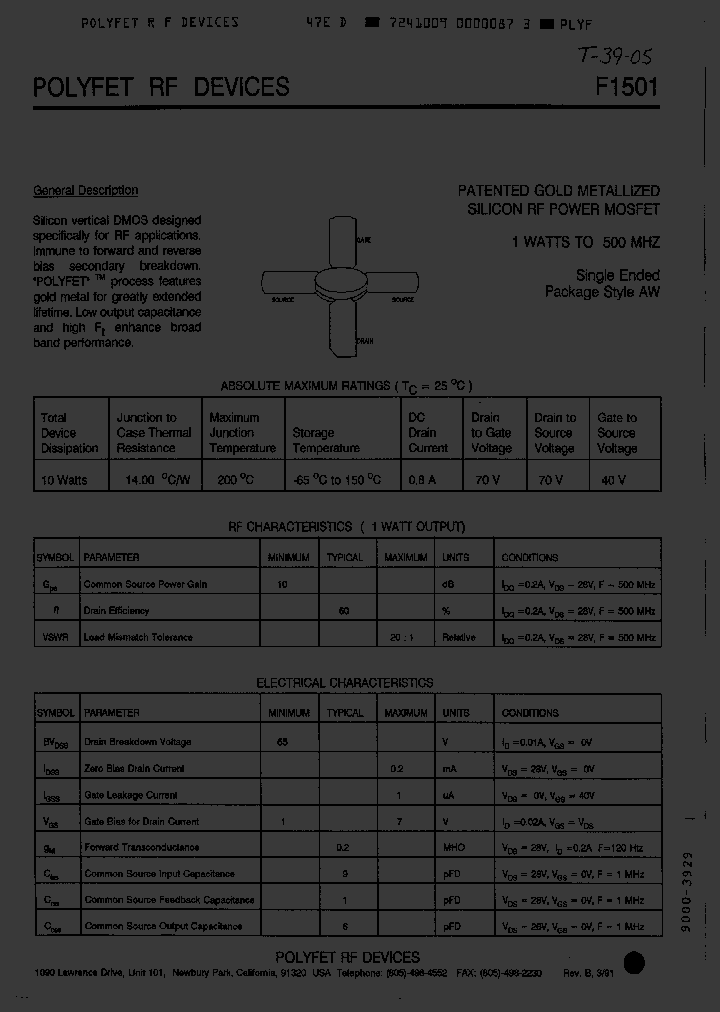 F1501_1832836.PDF Datasheet