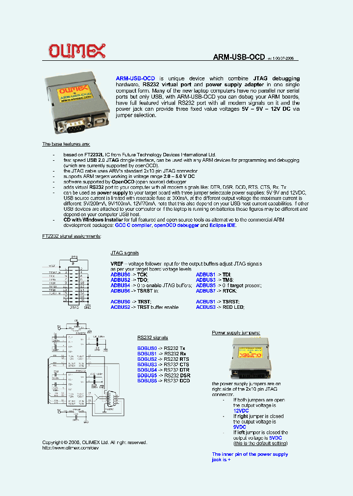 ARM-USB-OCD_1863826.PDF Datasheet