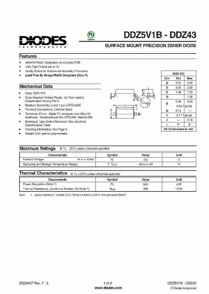 DDZ9V1B-7_1860269.PDF Datasheet