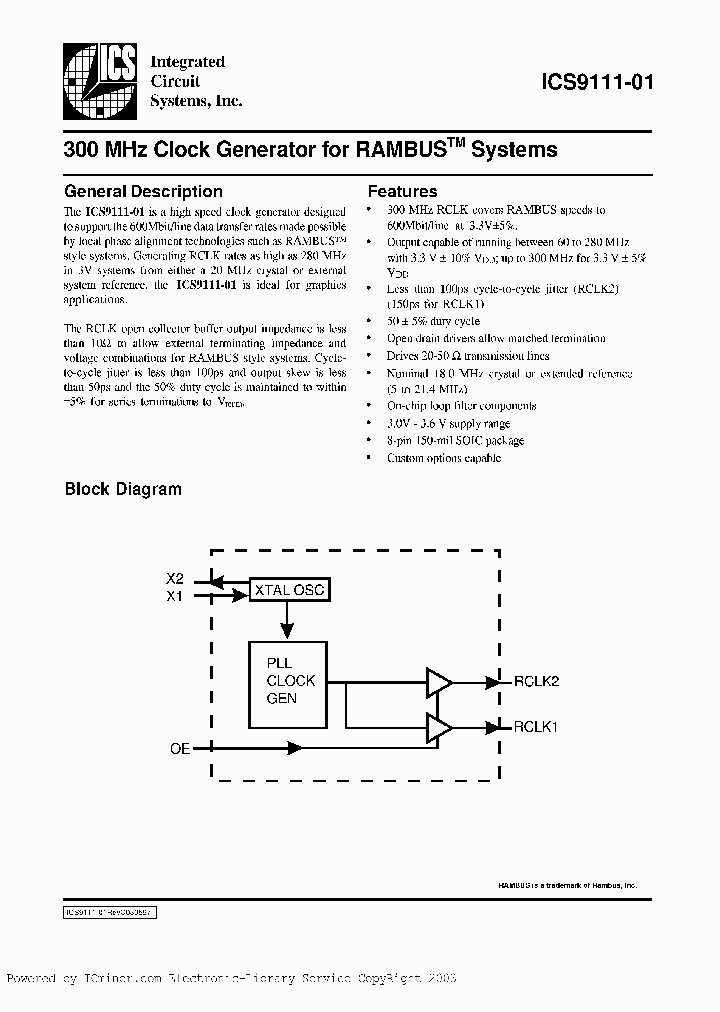 ICS9111M-01_1872492.PDF Datasheet