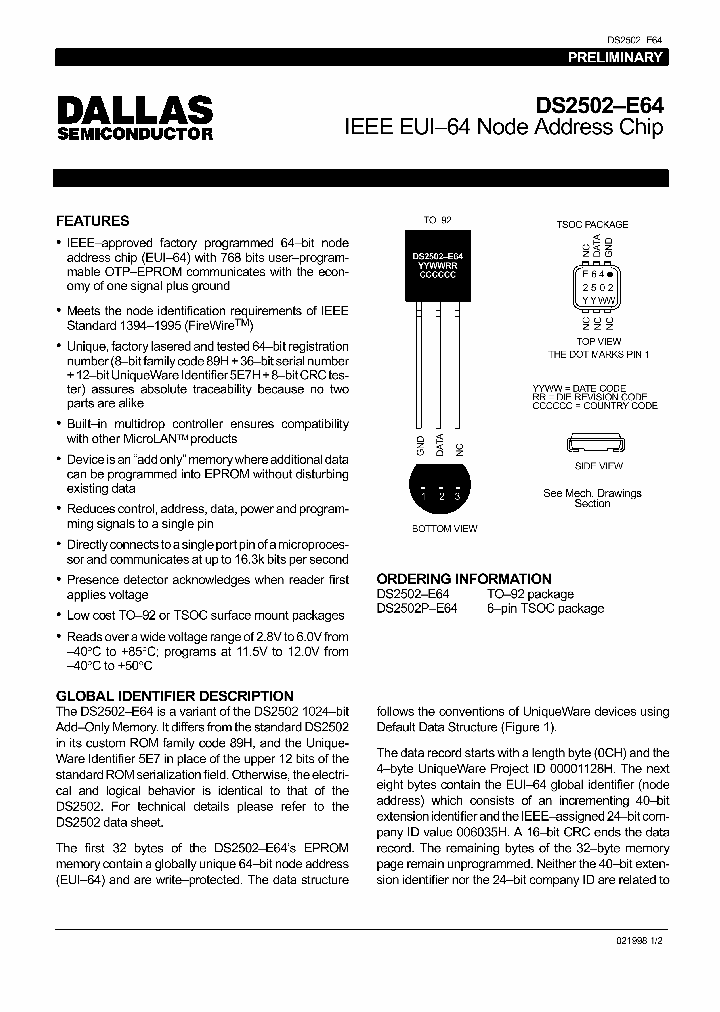 DS2502-E64_1889941.PDF Datasheet