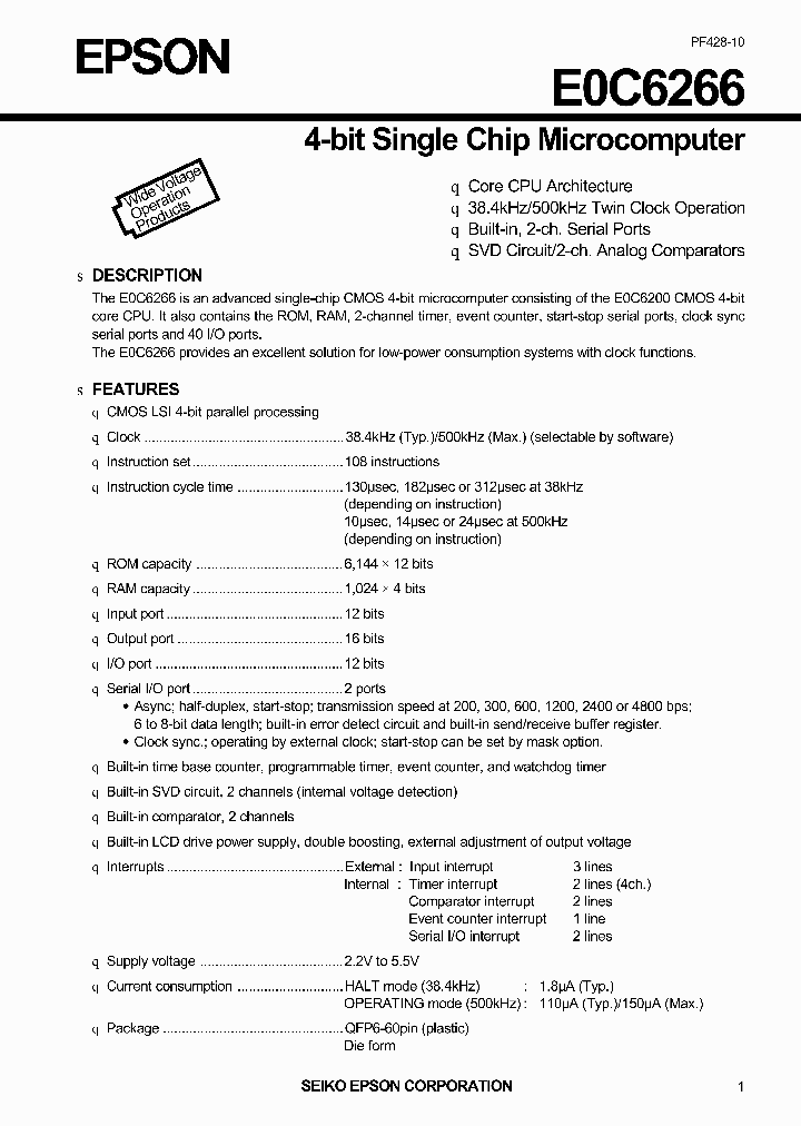 E0C6266_1888732.PDF Datasheet