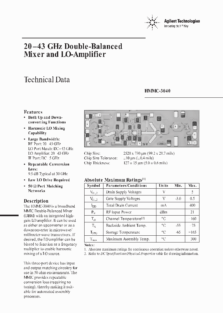 HMMC-3040_1903283.PDF Datasheet