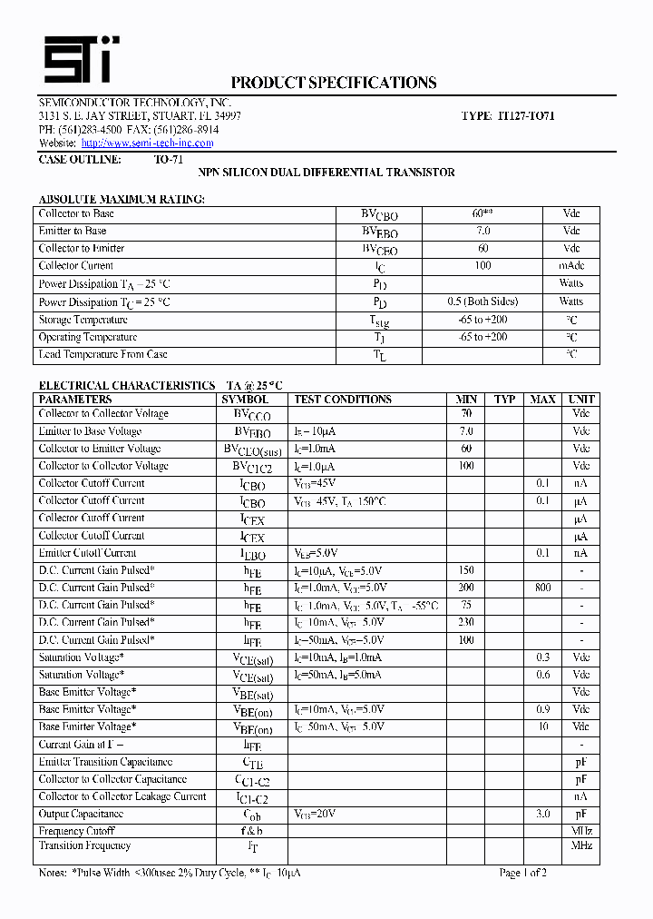 IT127-TO71_1901716.PDF Datasheet