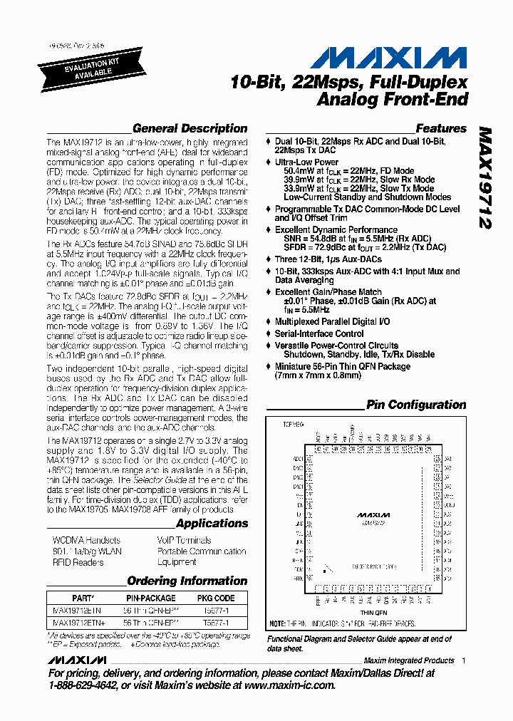 MAX19712ETN_1907387.PDF Datasheet