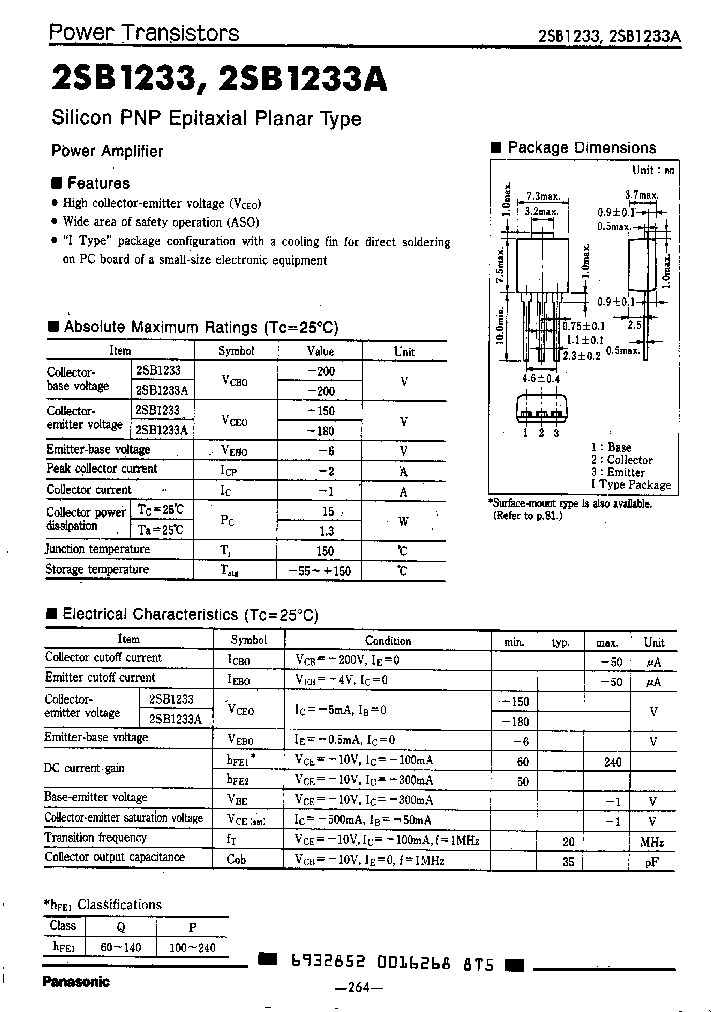 2SB1233P_1908758.PDF Datasheet