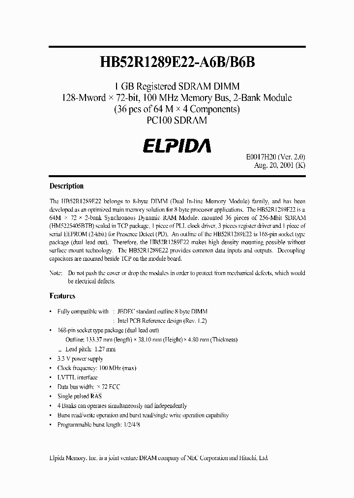 HB52R1289E22-B6B_1955459.PDF Datasheet