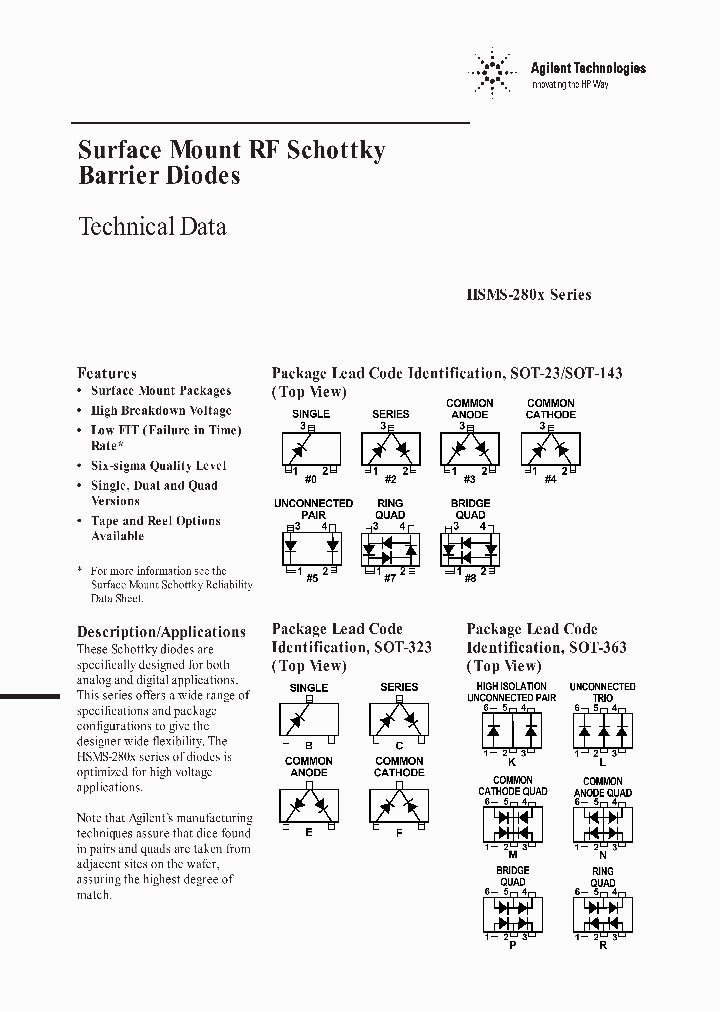 HSMS-280F_1917022.PDF Datasheet