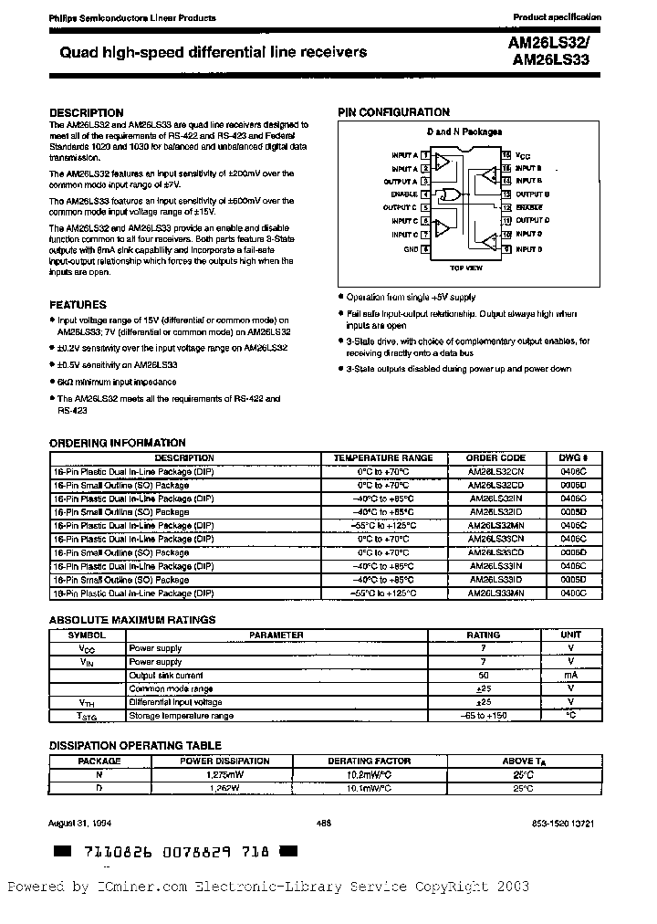 AM26LS32CN_1920358.PDF Datasheet