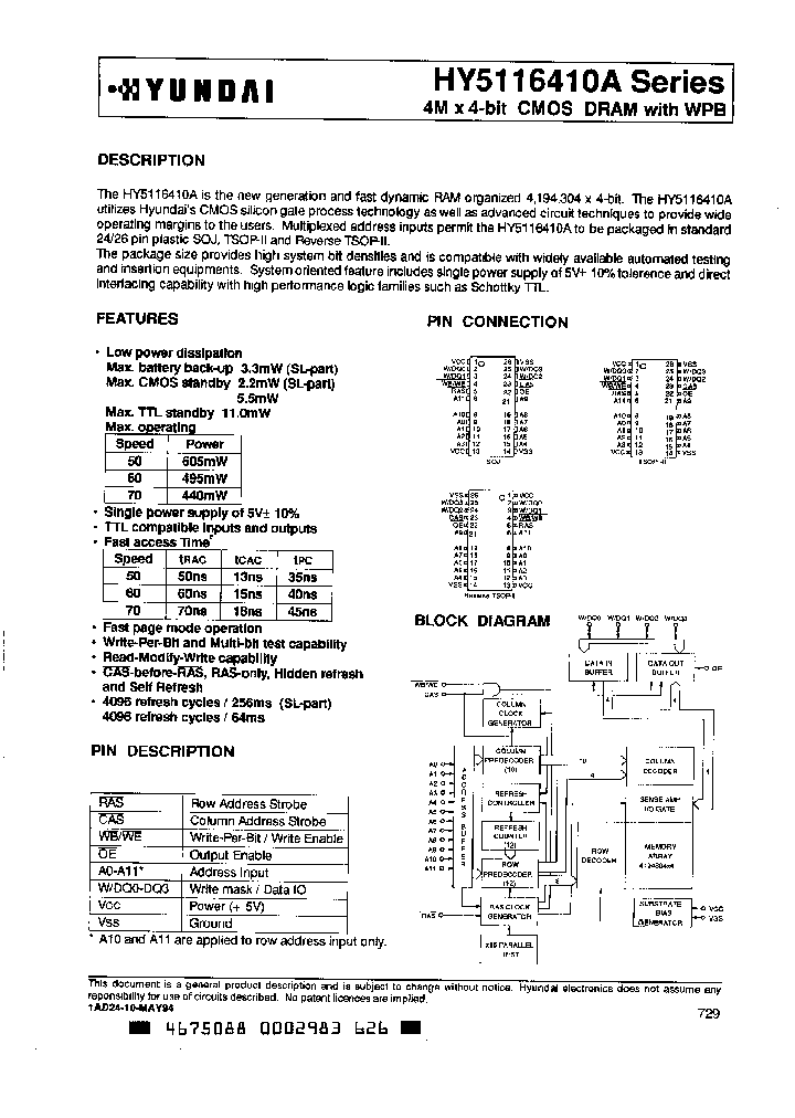 HY5116410AT-70_1931991.PDF Datasheet