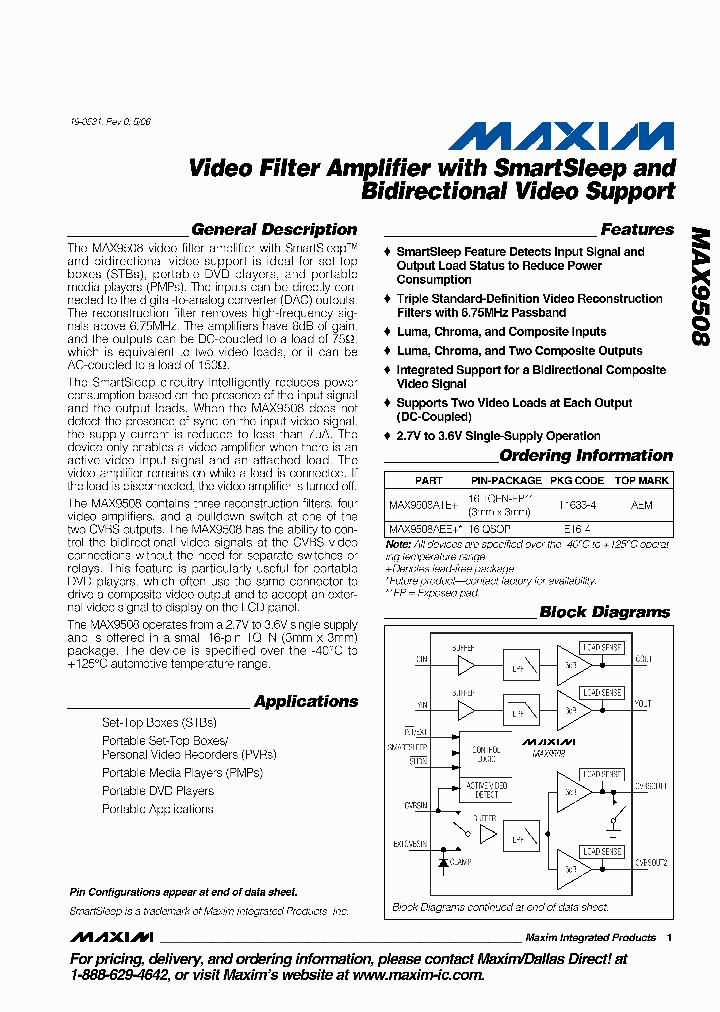 MAX9508_1932000.PDF Datasheet