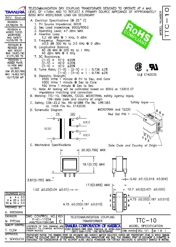 TTC-10_1933075.PDF Datasheet