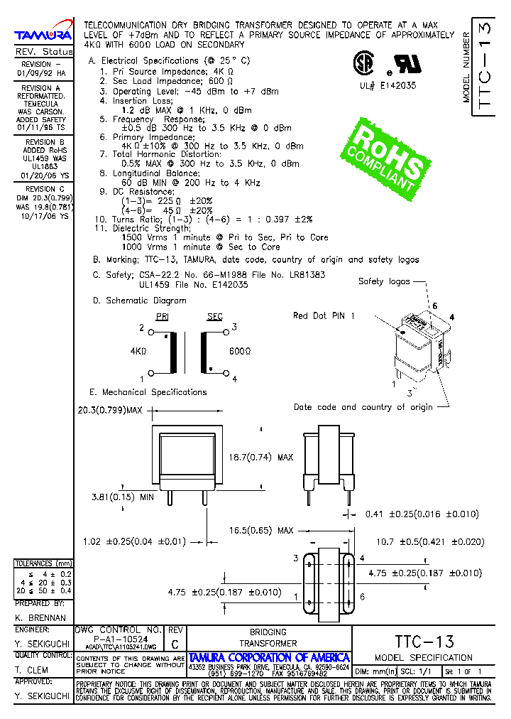 TTC-13_1933076.PDF Datasheet