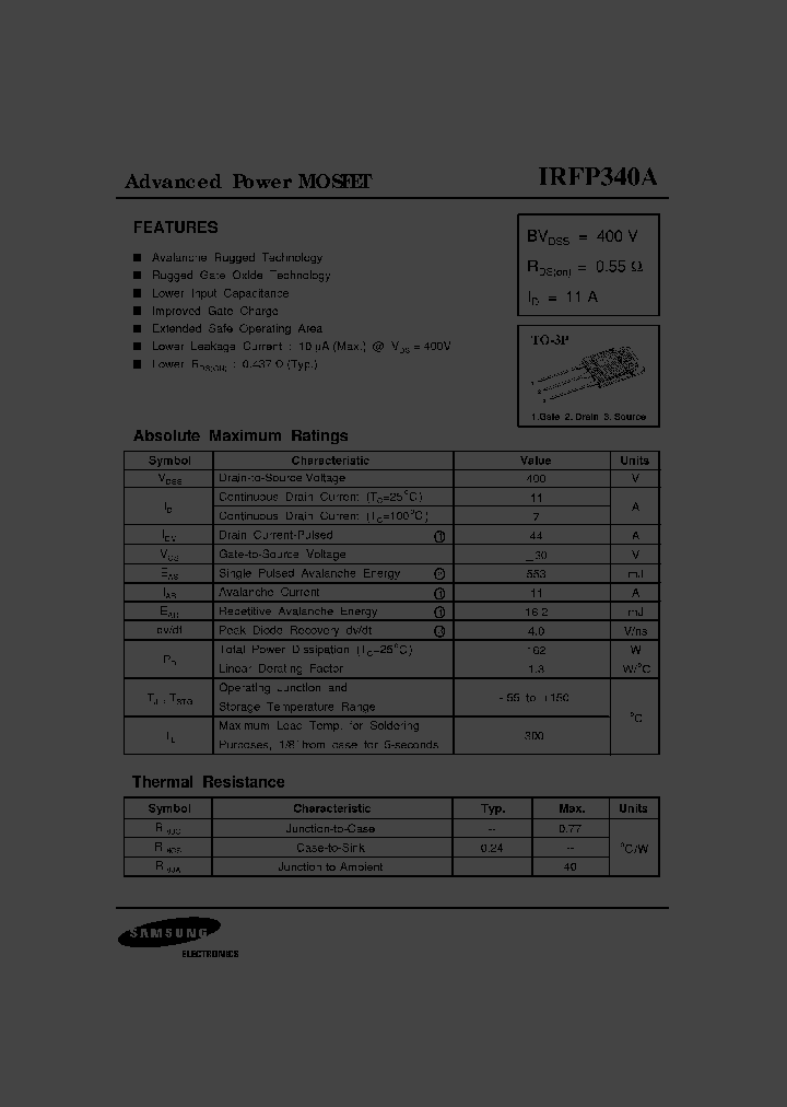 IRFP340A_1935584.PDF Datasheet