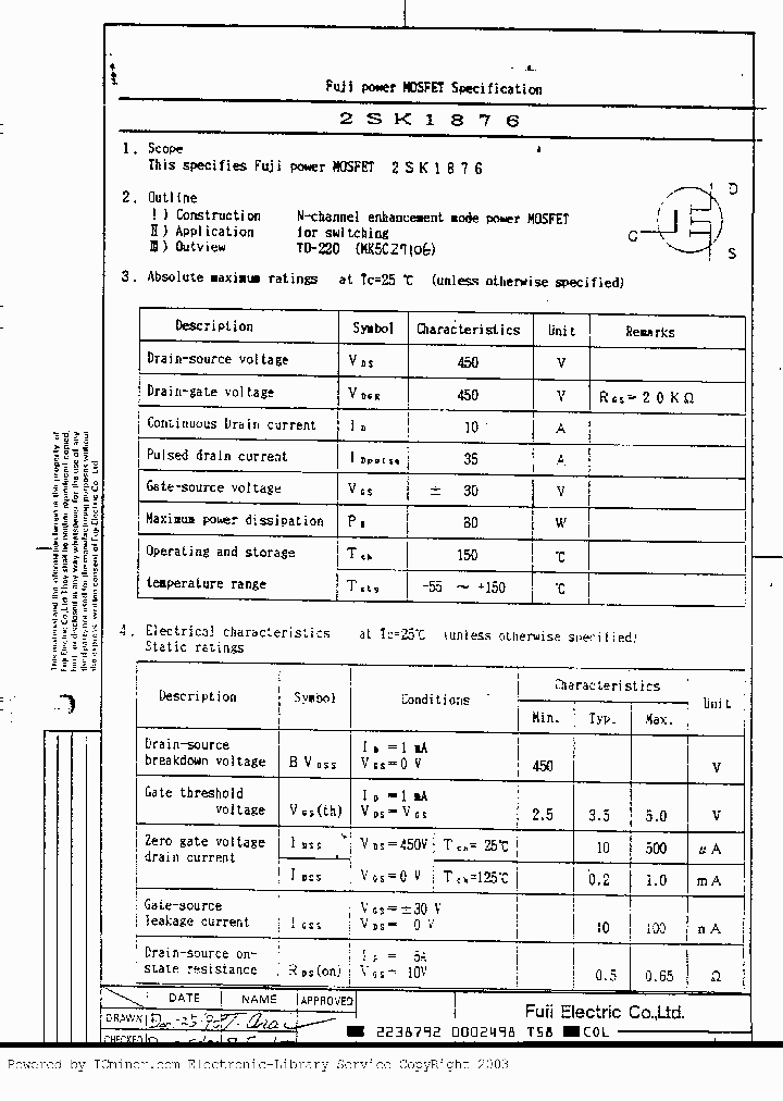 2SK1876_1935719.PDF Datasheet