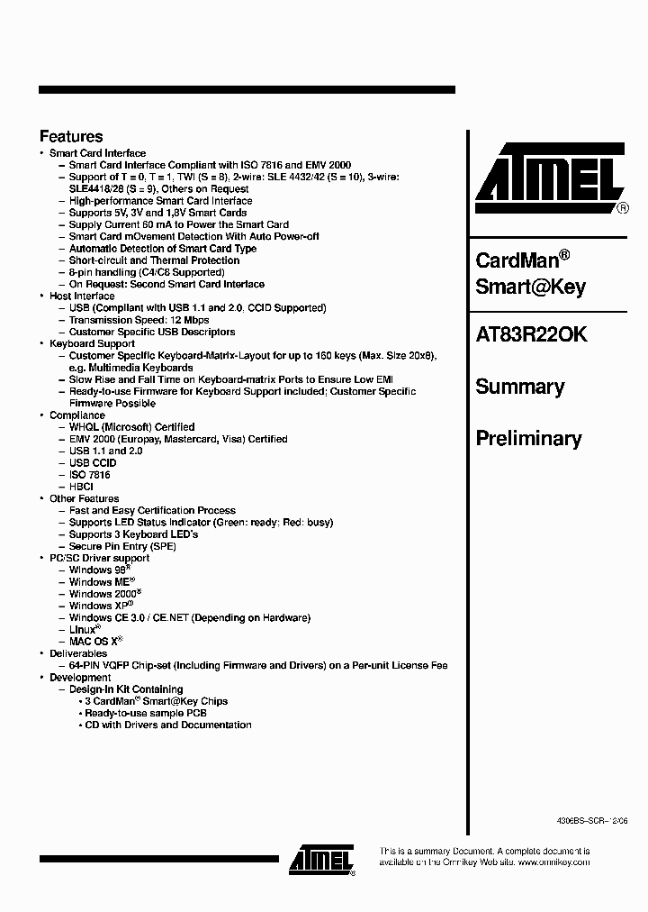 AT83R22OK_1943944.PDF Datasheet
