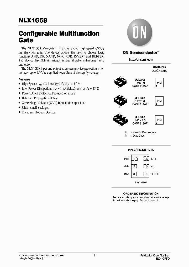NLX1G58AMX1TCG_1944396.PDF Datasheet