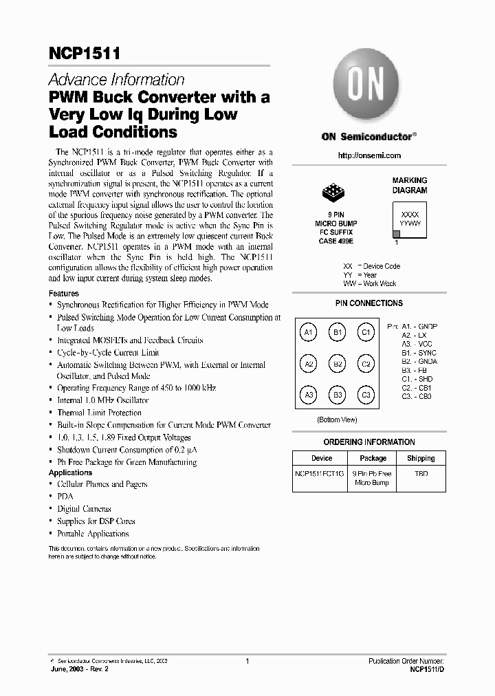 NCP1511D_1947390.PDF Datasheet