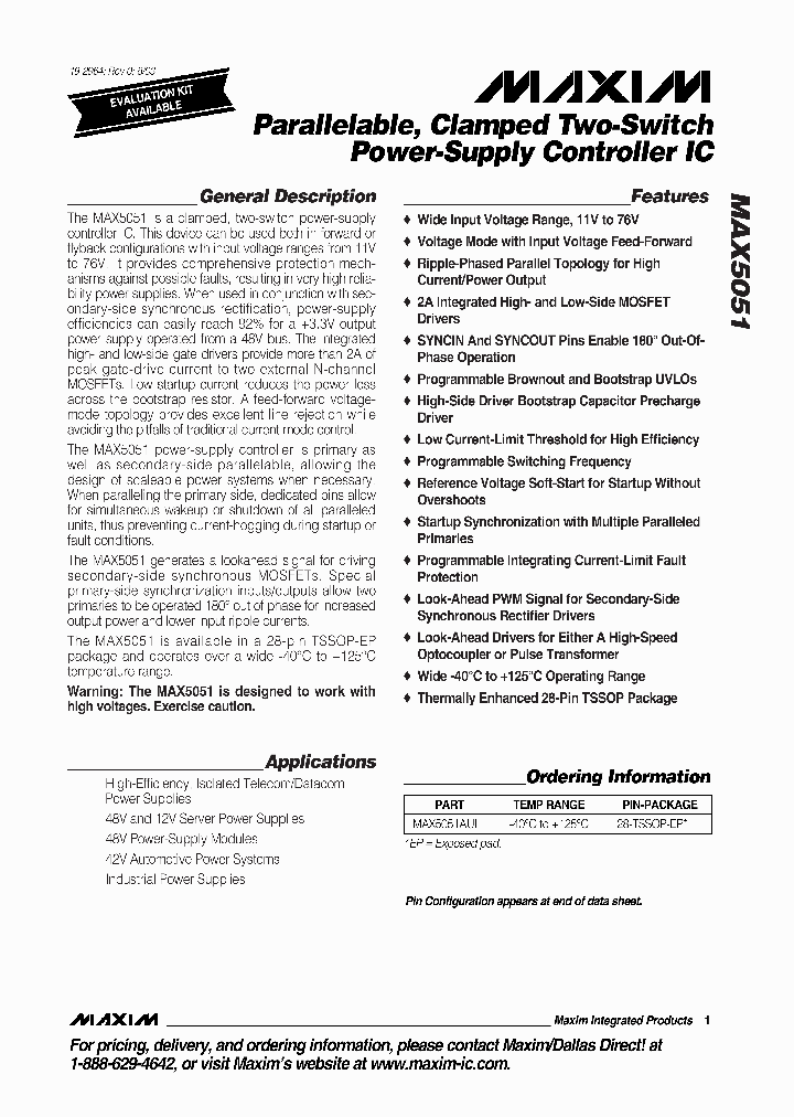 MAX5051_1944537.PDF Datasheet