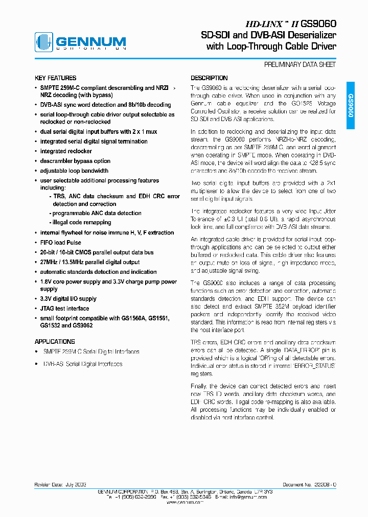 GS9060_1945751.PDF Datasheet