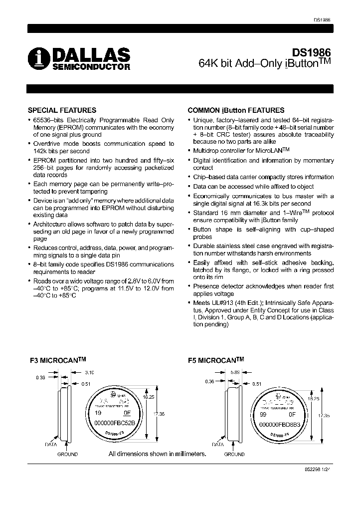 DS1986_1955011.PDF Datasheet