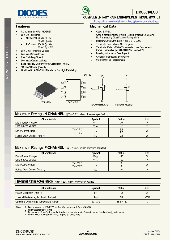 DMC3018LSD-13_1957587.PDF Datasheet