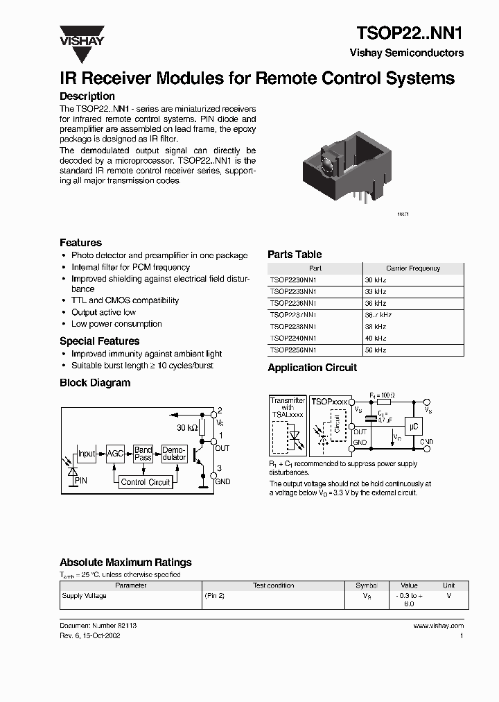 TSOP22NN1_1960017.PDF Datasheet