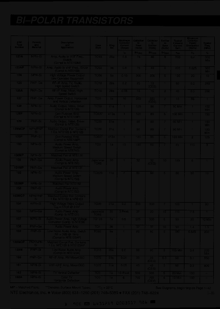 NTE130MP_1962379.PDF Datasheet