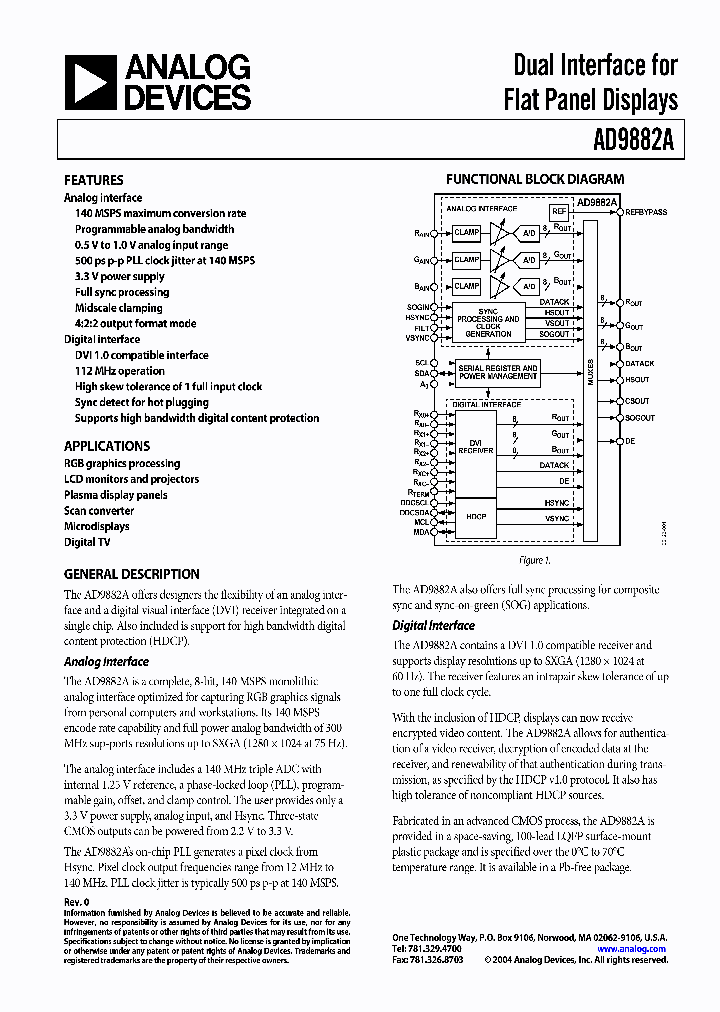 AD9882APCB_1974857.PDF Datasheet