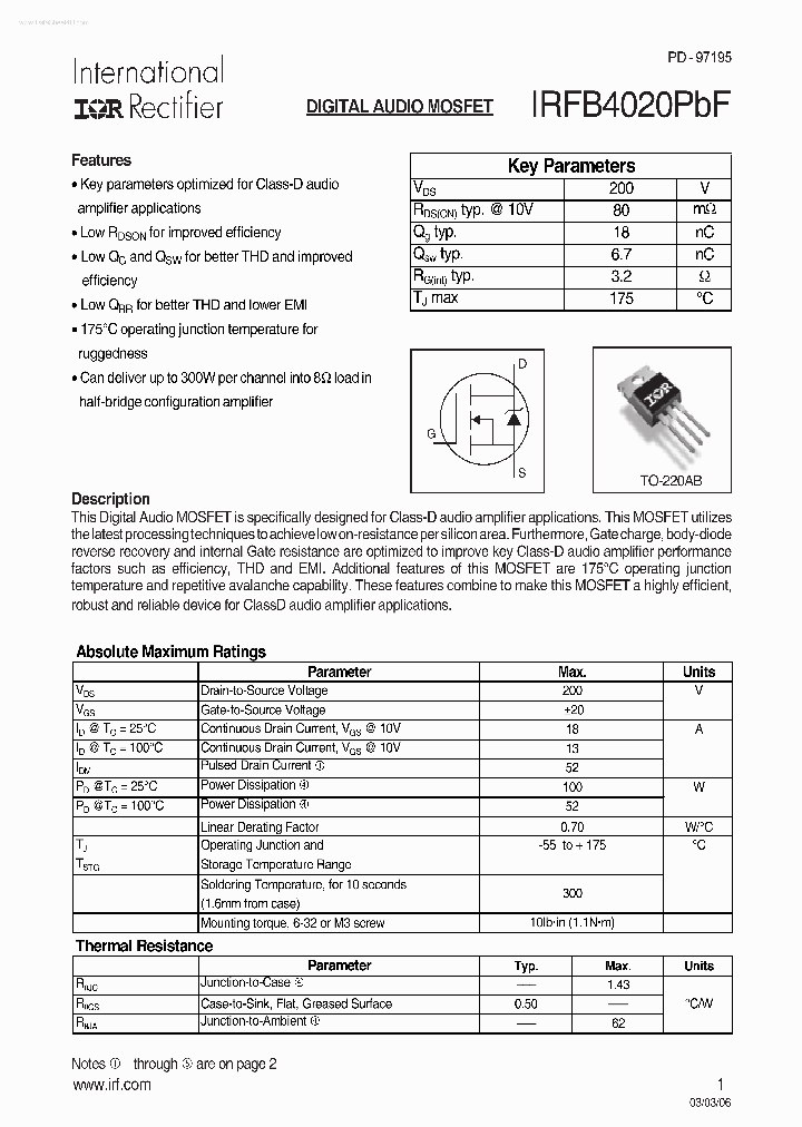 IRFB4020PBF_1978786.PDF Datasheet