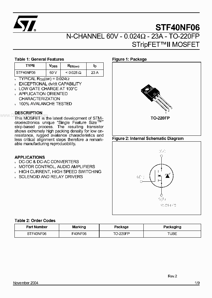 STF40NF06_1978787.PDF Datasheet