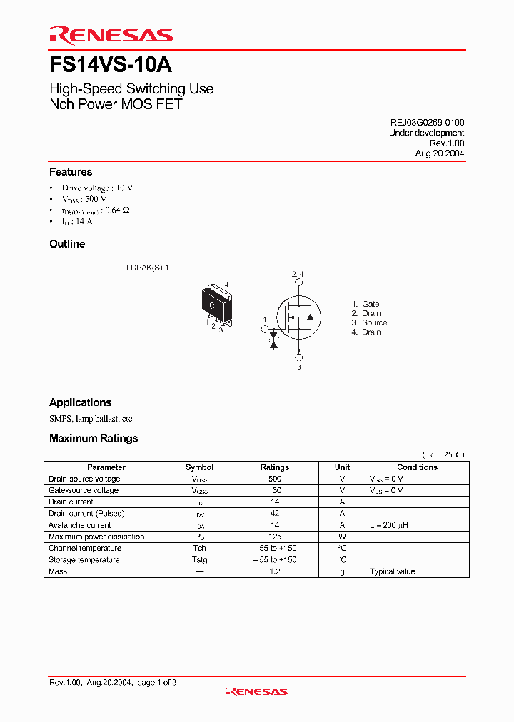 FS14VS-10A_1991741.PDF Datasheet