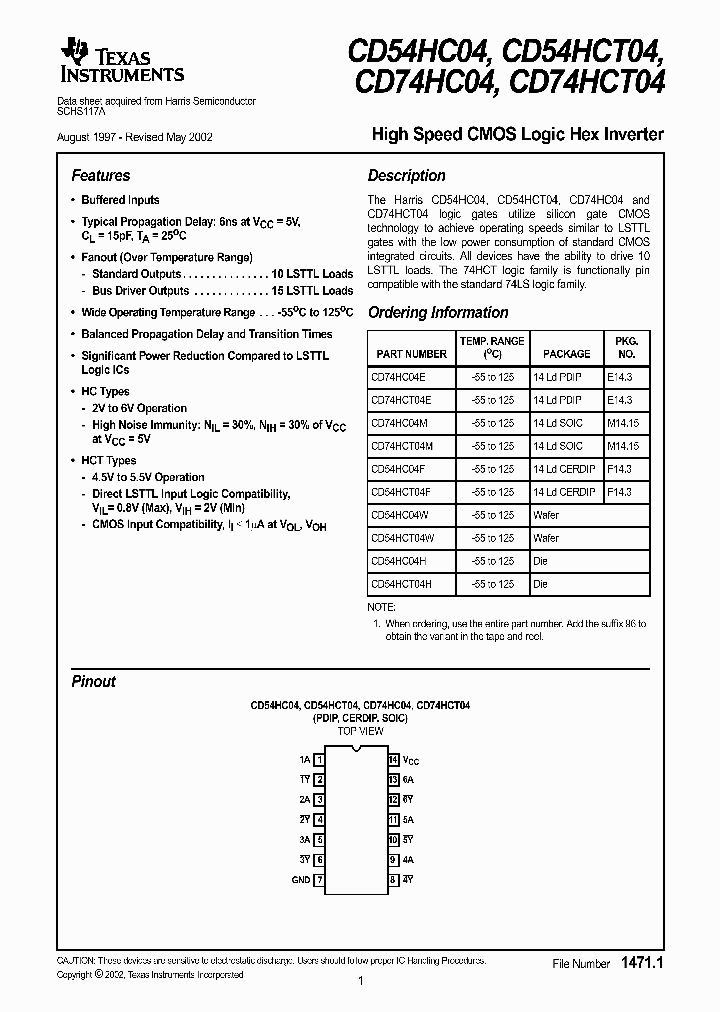 CD54HCT04F3A_1992023.PDF Datasheet